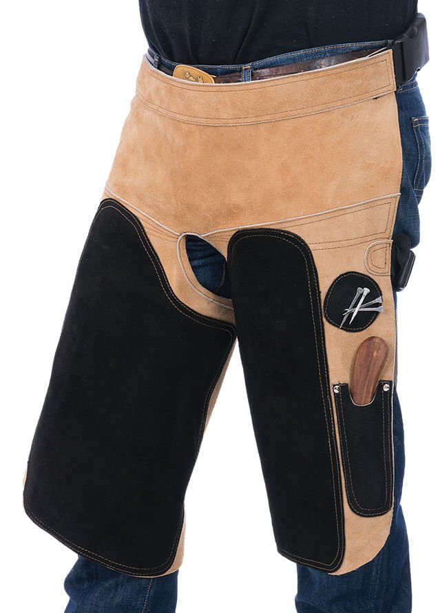 Chaps Off Tough 1 Premium Leather Farrier Chaps, Easy On/Off — Lambert Vet Supplies