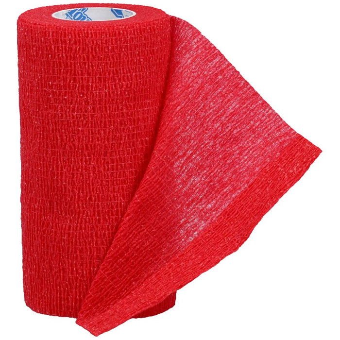 Tough Flex Cohesive Vet Bandages, 4 pk - JTI11R - Red - 4pk - 26