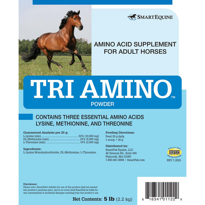 Tri - Amino Amino Acid Supplement for Horses, Powder - SMA1 - 5 lb - 6
