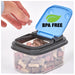 Trip & Treat Totes, 2 pk - BU2L - Blue/Black Lid / Clear Base - 2 pk - 4