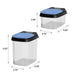 Trip & Treat Totes, 2 pk - BU2L - Blue/Black Lid / Clear Base - 2 pk - 5