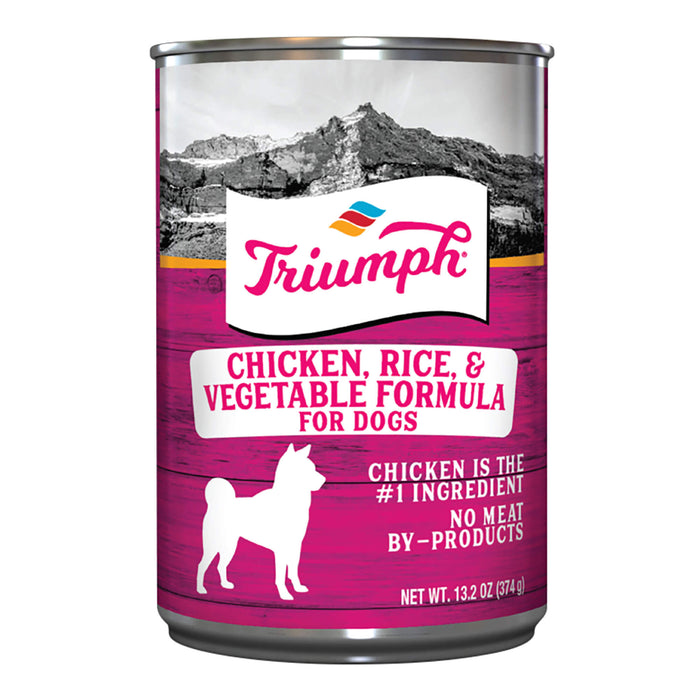 Triumph Dog Food, 13.2 oz - SUS3A - 13 oz - Chicken/rice - 1 - 5