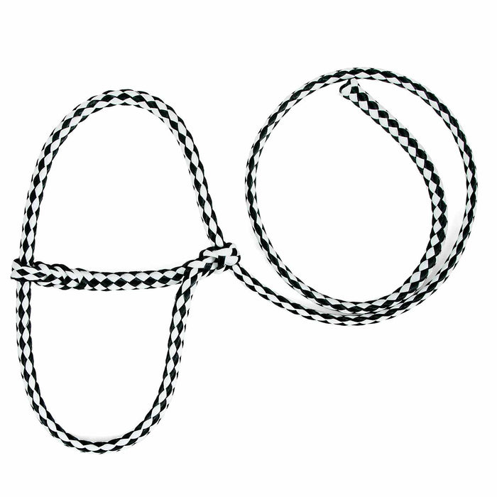 Troyer's Braided Poly Sheep Halter - TYSH - Green/Whie - 11