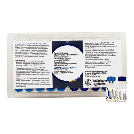 TruCan Ultra DAP+CL4 / Ultra Duramune DAP+C/4L Vaccine for Dogs (25 x 0.5ml) - G5WJ - 0.5ml - 25ct - 1