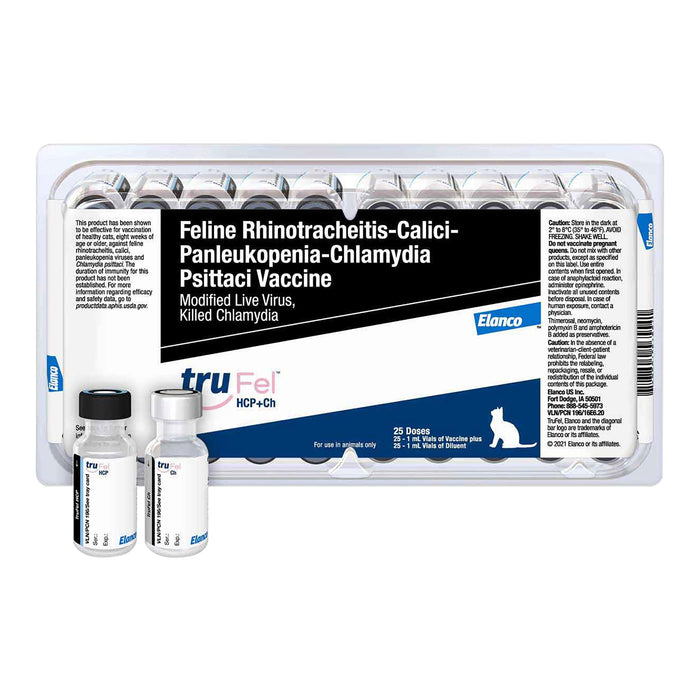 TruFel HCP+Ch Cat Vaccine (25 x 1ml) - G5VQ - 1ml - 25ct - 1