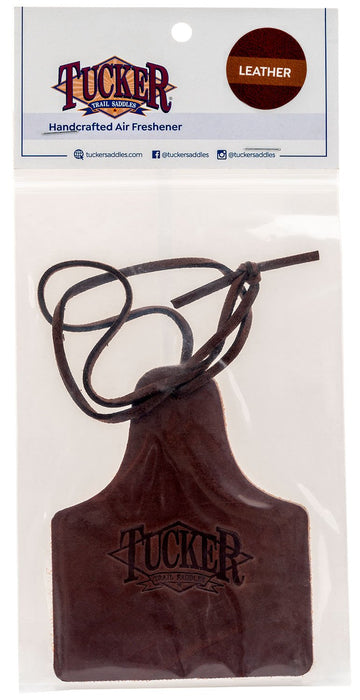 DISCONTINUED - Tucker Cattle Ear Tag Leather Air Freshener - RD1DL - Leather - 21