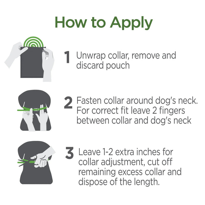 Vetality Protect Flea & Tick Collar for Small Dogs & Puppies Size 26" large