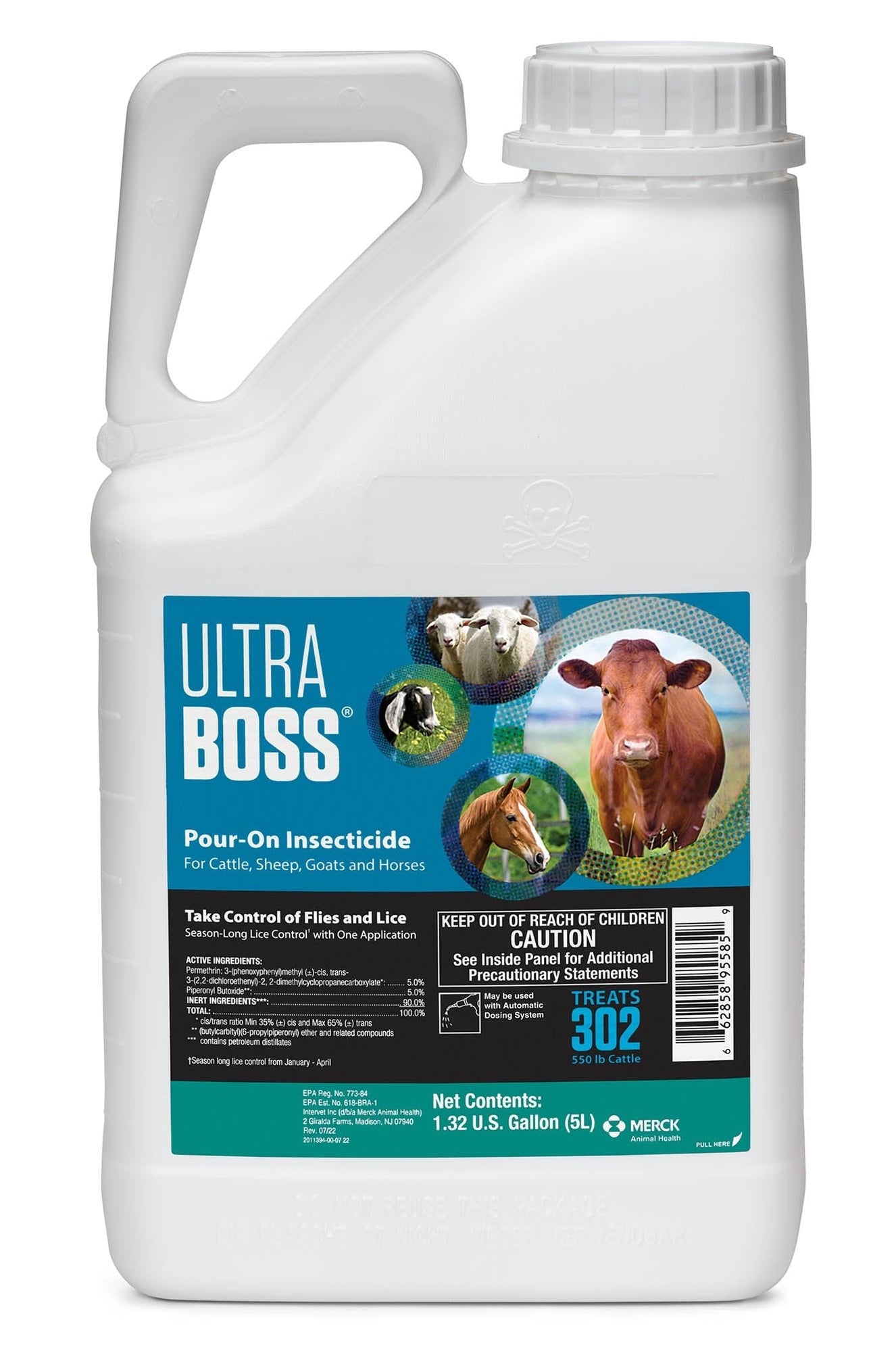 ULTRA Boss Pour-On Insecticide for Horses and Livestock — Lambert Vet ...