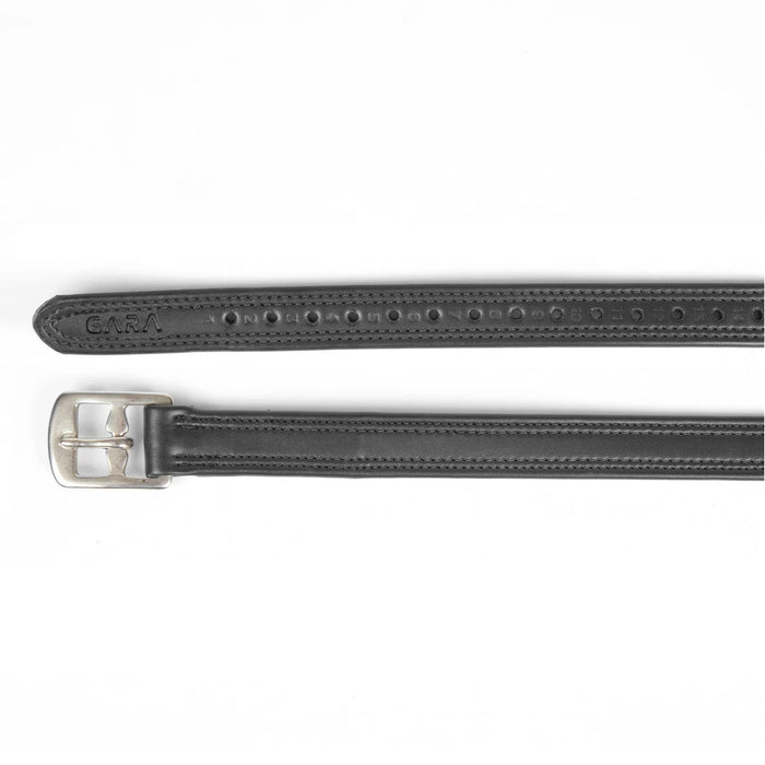 Velociti Gara Easy Care Non - Stretch Stirrup Leathers - SEP27N - Black - 1