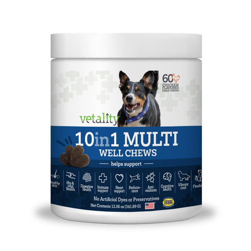 Vetality 10 in 1 Multi Well Chews for Dogs - TVB3R - Chicken - 60 ct - 1
