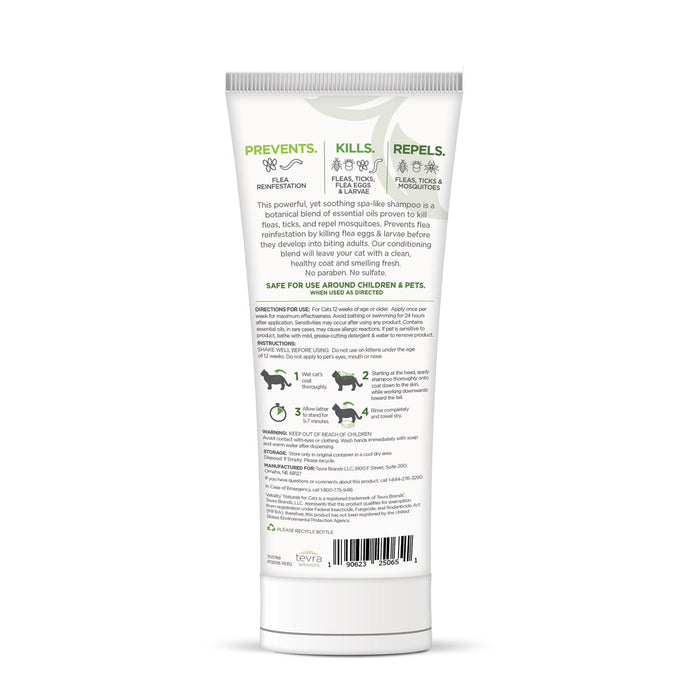 Vetality Naturals Flea & Tick Conditioning Shampoo for Cats & Kittens - TVB3N - 8 oz - 1 ct - 2