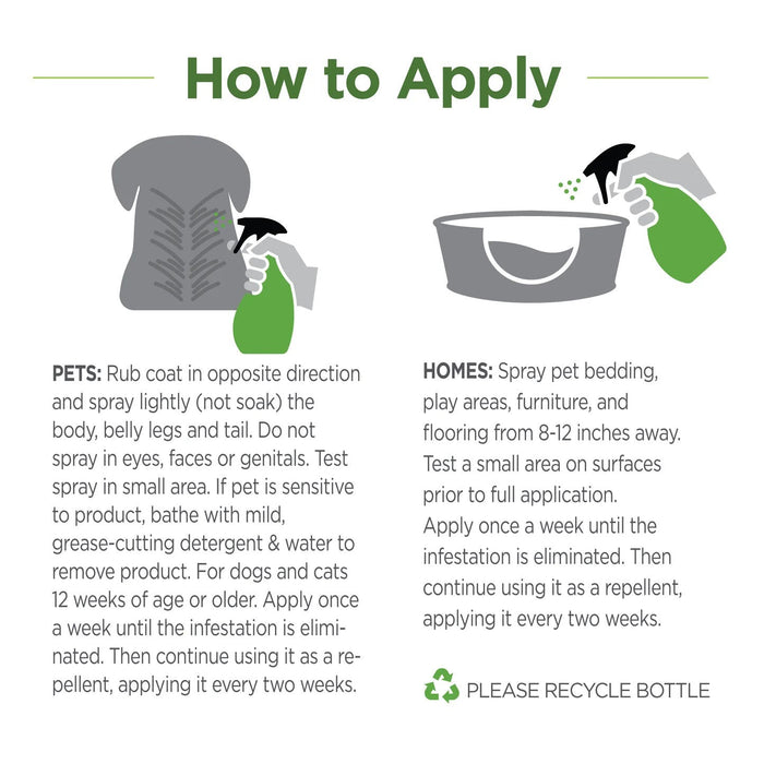 Vetality Naturals Flea & Tick Home & Pet Spray for Dogs & Cats - TVB3P - 32 oz - 1 ct - 4