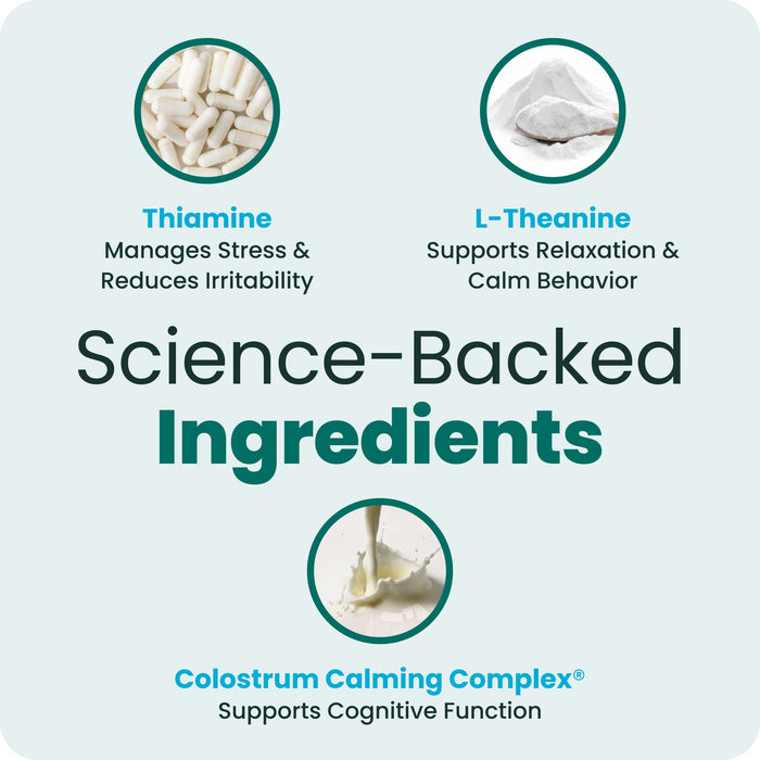 VetriScience Calm & Confident Peanut Butter-Flavored Calming Chews for Dogs, 120 Count - VS31 - Peanut Butter - 120 Chews - 5