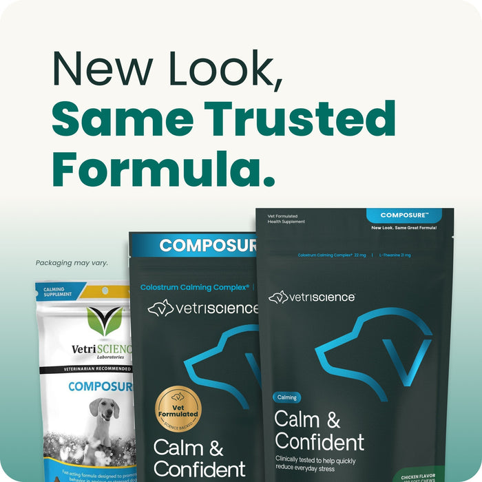 VetriScience Calm & Confident Peanut Butter-Flavored Calming Chews for Dogs, 120 Count - VS31 - Peanut Butter - 120 Chews - 6
