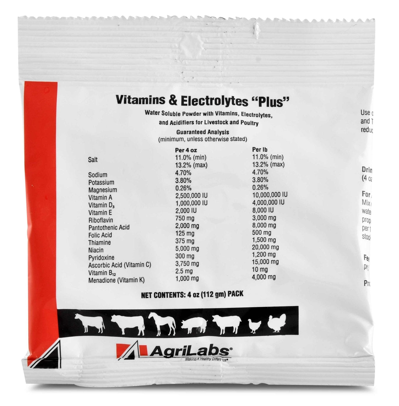 Vitamins & Electrolytes PLUS, 4 oz Packet - A2V5 - 1