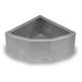 Wall - Mount Plastic Corner Horse Feeder – Efficient, Low - Waste Horse Feed Trough - GAUE7 - 1