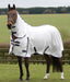 WeatherBeeta ComFiTec Essential Mesh II Fly Sheet with Combo Neck - Breathable Mesh Horse Sheet for Summer & UV Protection - 0V5JV - White/Maroon/Gray - 66 in - 7