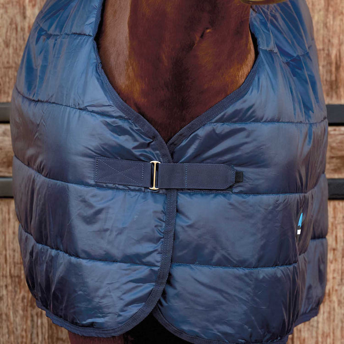 WeatherBeeta ComFiTec Liner for Horses, 100g Lightweight Standard Neck - Warm, Secure, and Layerable Horse Blanket Liner - KOEA4 - Navy - 66" - 100 g - 2