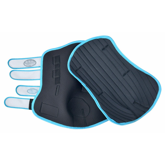 WeatherBeeta Equine Therapy - Tec Stable Boot Wraps - KOACV - Black/Blue - Small - 2 ct - 5