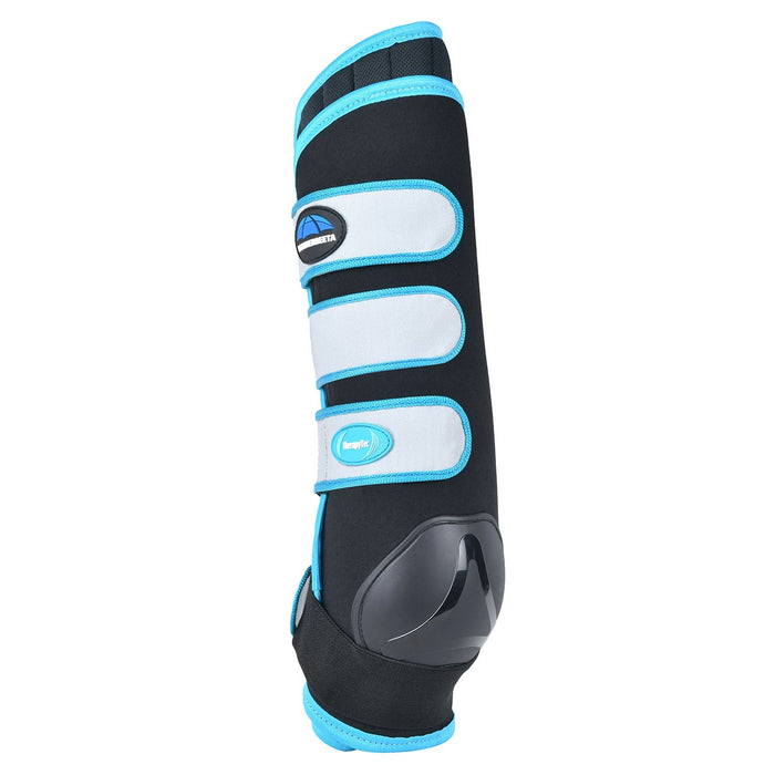 WeatherBeeta Equine Therapy - Tec Stable Boot Wraps - KOACV - Black/Blue - Small - 2 ct - 4