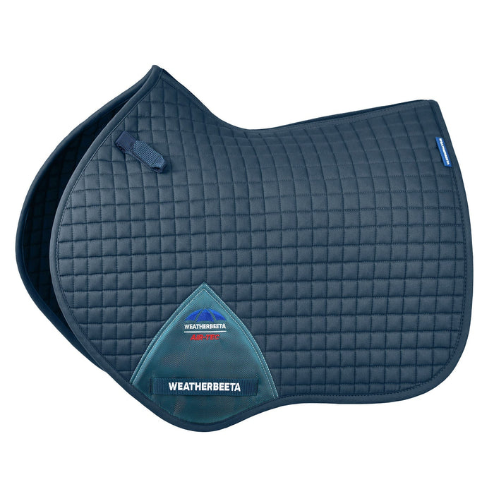 WeatherBeeta Prime Air - Tec Jump Shaped Equine Saddle Pad for English Riding - KOAH2 - Midnight Teal - Large - 14