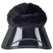 WeatherBeeta Tough - Tec Impact Fleece Trim Bell Boots for Horses - KOAEV - Black/Black - Medium - 2 ct - 3