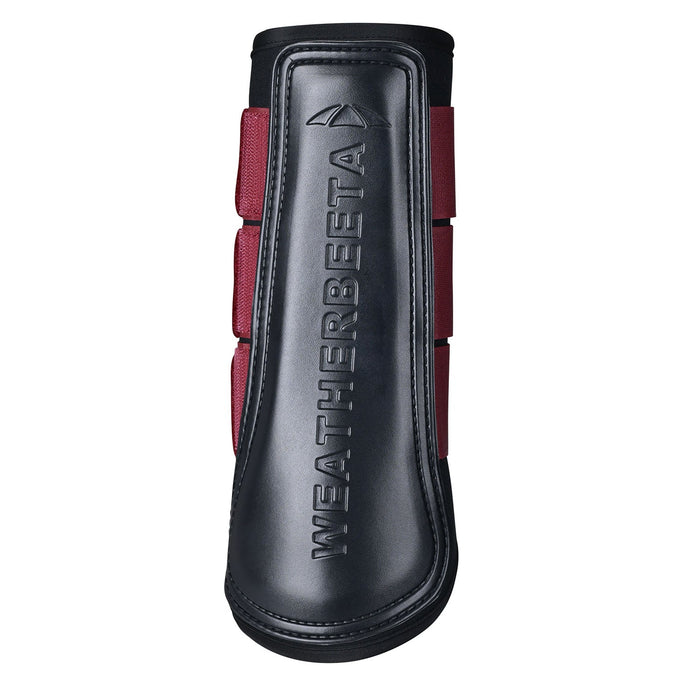 WeatherBeeta Tough - Tec Prime Brushing Boots for Horses, 2 ct - KOAA8 - Black/Burgundy - Small - 2 ct - 10