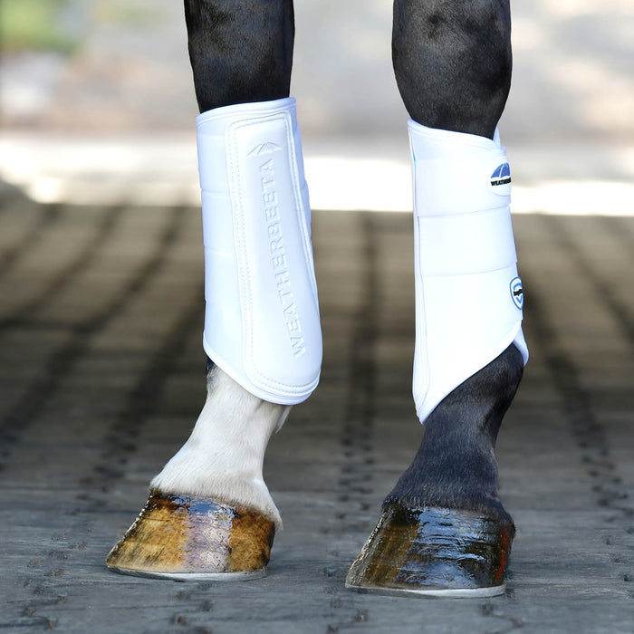WeatherBeeta Tough - Tec Prime Brushing Boots for Horses, 2 ct - KOAAK - White/White - Small - 2 ct - 25