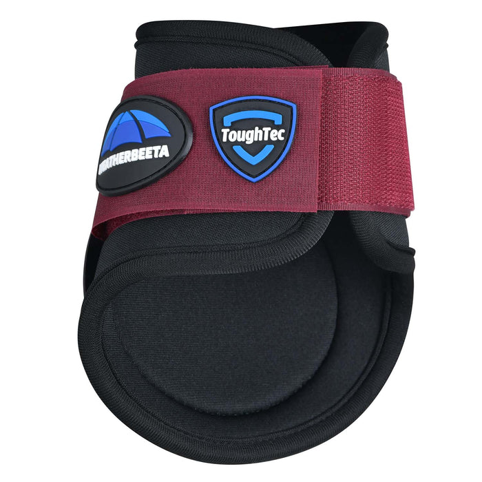 WeatherBeeta Tough - Tec Prime Fetlock Boots for Horses - KOABR - Black/Burgundy - Small - 2 ct - 6
