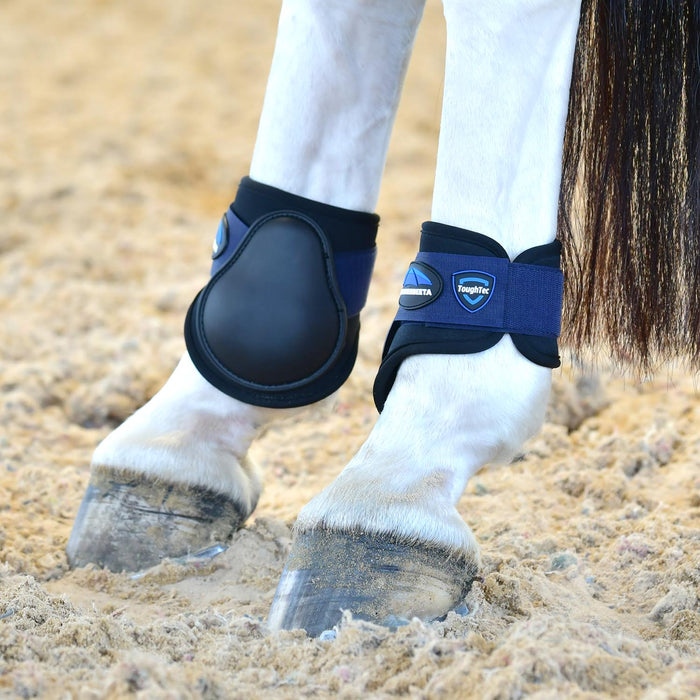 WeatherBeeta Tough - Tec Prime Fetlock Boots for Horses - KOABU - Black/Navy - Small - 2 ct - 14