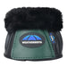 WeatherBeeta Tough - Tec Prime Fleece Trim Rubber Bell Boots for Horses - KOAEF - Black/Forest Green - Small - 2 ct - 32