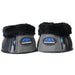 WeatherBeeta Tough - Tec Prime Fleece Trim Rubber Bell Boots for Horses - KOAEM - Black/Grey - Small - 2 ct - 1