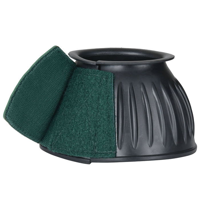 WeatherBeeta Tough - Tec Prime Rubber Bell Boots for Horses - KOADP - Black/Forest Green - Small - 2 ct - 27
