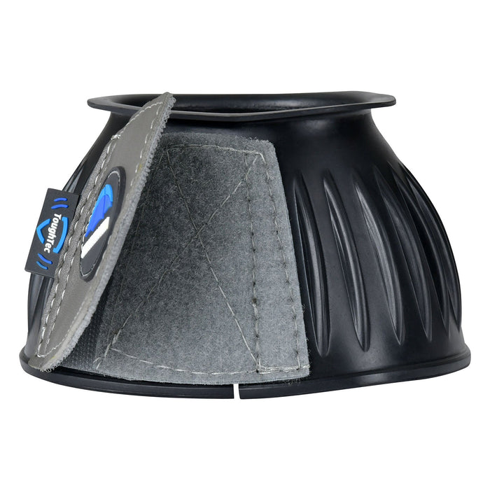 WeatherBeeta Tough - Tec Prime Rubber Bell Boots for Horses - KOADV - Black/Grey - Small - 2 ct - 37
