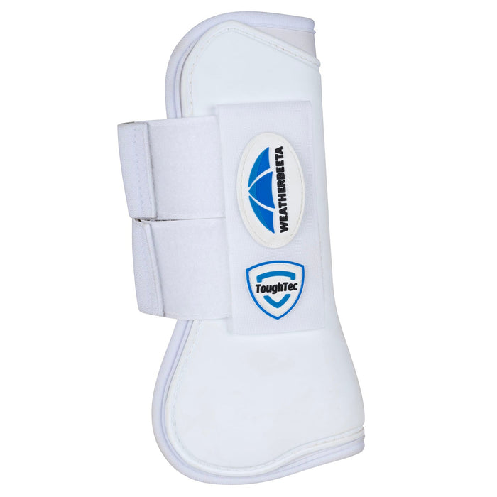 WeatherBeeta Tough - Tecc Prime Open Front Boots for Horses - KOABJ - White/White - Small - 2 ct - 19