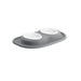 WeatherTech Double Low Pet Feeding System, Plastic Bowls - WTD32 - Dark Grey - 8 oz - 1