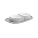 WeatherTech Double Low Pet Feeding System, Plastic Bowls - WTD39 - Light Grey - 32 oz - 14