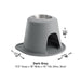 WeatherTech Single High Pet Feeding System, Stainless Steel - WTD51 - Tan - 8" High, 32 oz - 38
