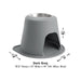 WeatherTech Single High Pet Feeding System, Stainless Steel - WTD57 - Tan - 12" High, 64 oz - 28