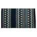 Weaver New Zealand Wool Show Saddle Blanket for Horses, 6 lbs - WLCQT - Navy, Ash & Periwinkle Blue - 6 lb - 34" x 38" - 2