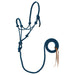 Weaver Poly Rope Horse Halter with Lead - WLC7B - Blue & Black - 5/16" - 1