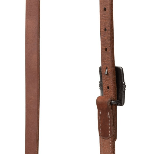 Weaver ProTack Silver Flower Split Ear Headstall - WLCHW - Russet - Horse - 4