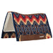 Weaver Synergy Contoured Performance Wool & Fleece "Quest" Saddle Pad - WLCQ9 - 33" x 38" - Navy & Red - 1