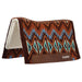 Weaver Synergy Contoured Performance Wool & Fleece "Quest" Saddle Pad - WLCQA - 33" x 38" - Brown & Blue - 2
