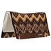 Weaver Synergy Contoured Performance Wool & Fleece "Quest" Saddle Pad - WLCQC - 33" x 38" - Dark Brown & Tan - 4