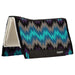 Weaver Synergy Contoured Performance Wool & Fleece "Stampede" Saddle Pad - WLCPV - 33" x 38" - Gray & Purple - 3