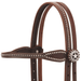 Weaver Texas Star Oiled Canyon Rose Harness Leather Browband Headstall, Full - WLC2AN - 3