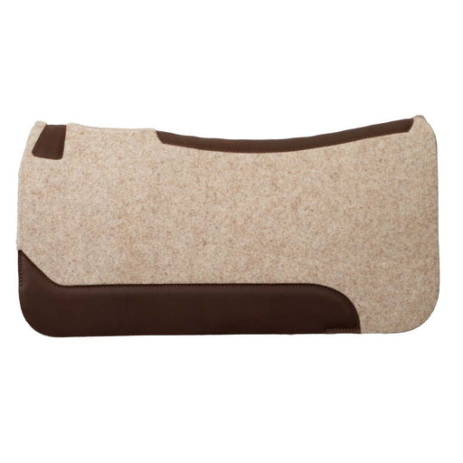 Weaver Wool Blend Contoured Horse Saddle Pad, 31" x 32" x 3/4" - WLC7G - Tan - 31" x 32" x 3/4" - 2