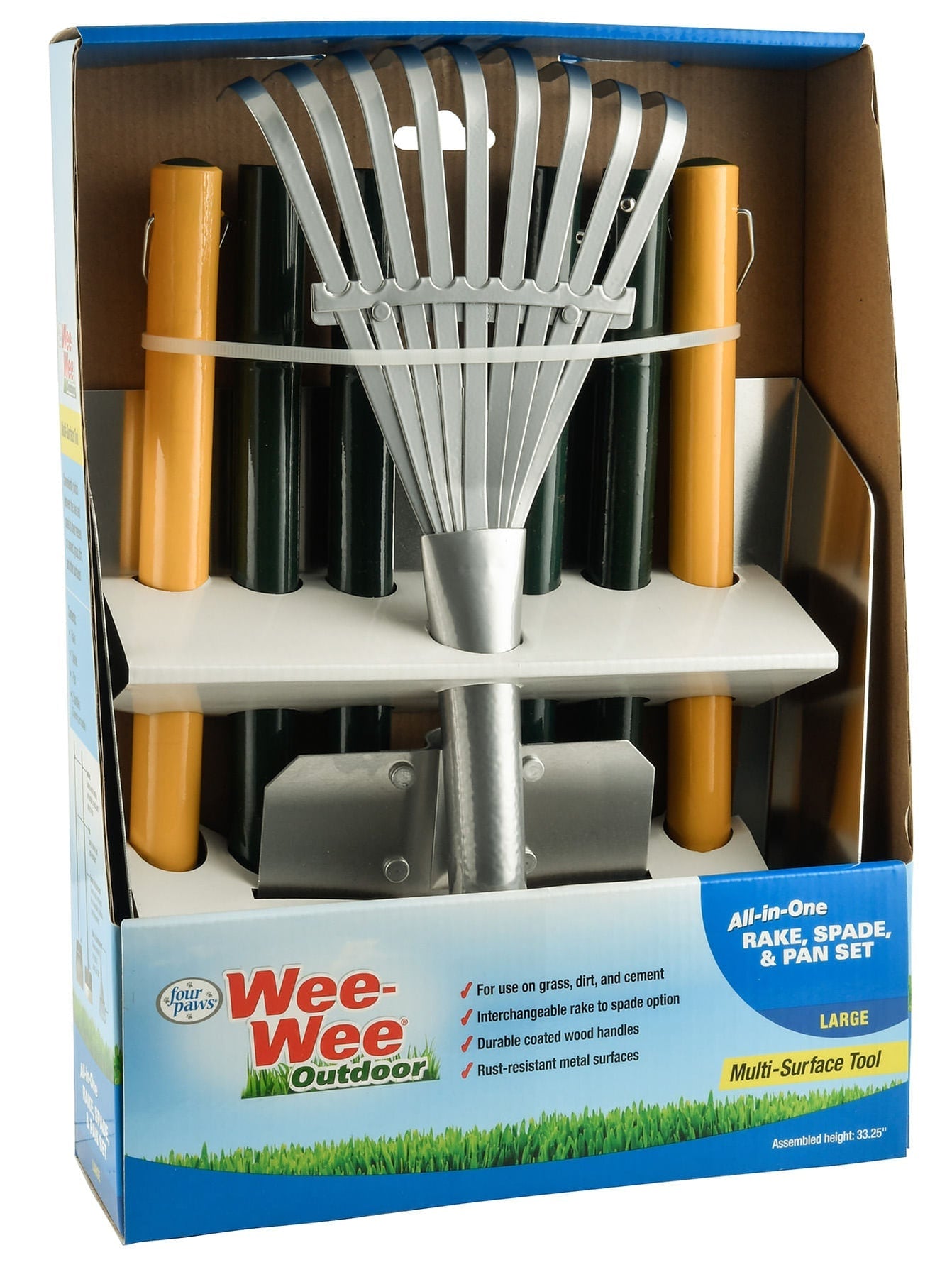 Lambert Rake Wee-Wee Outdoor All-in-One Rake, Spade, and Pan Set — Lambert Vet Supplies