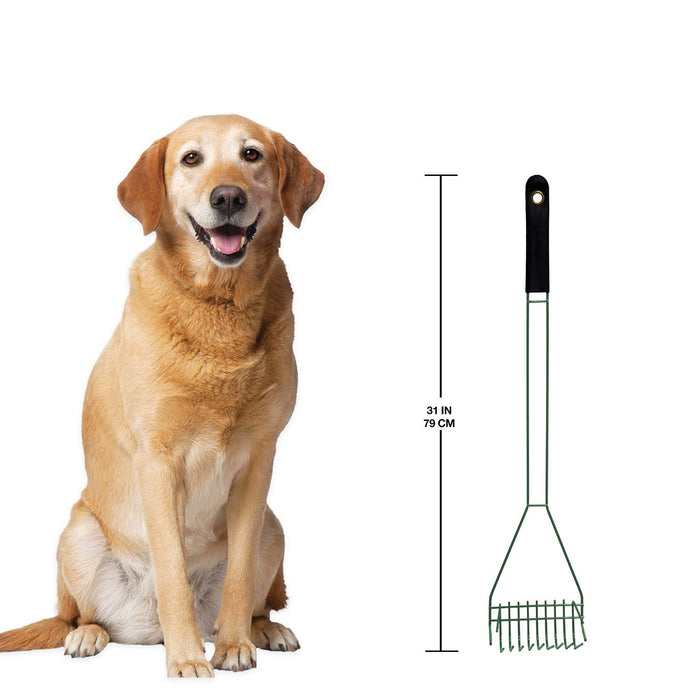Wire Rake Mini Wee-Wee Wire Rake Dog Pooper Scooper For Grass, 29.5